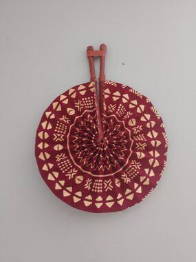 Ankara textile handmade folded fan